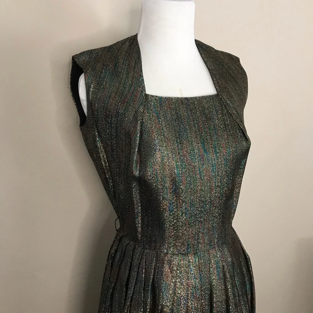 Vintage 50s Lurex Party Dress - Picture 2 of 8